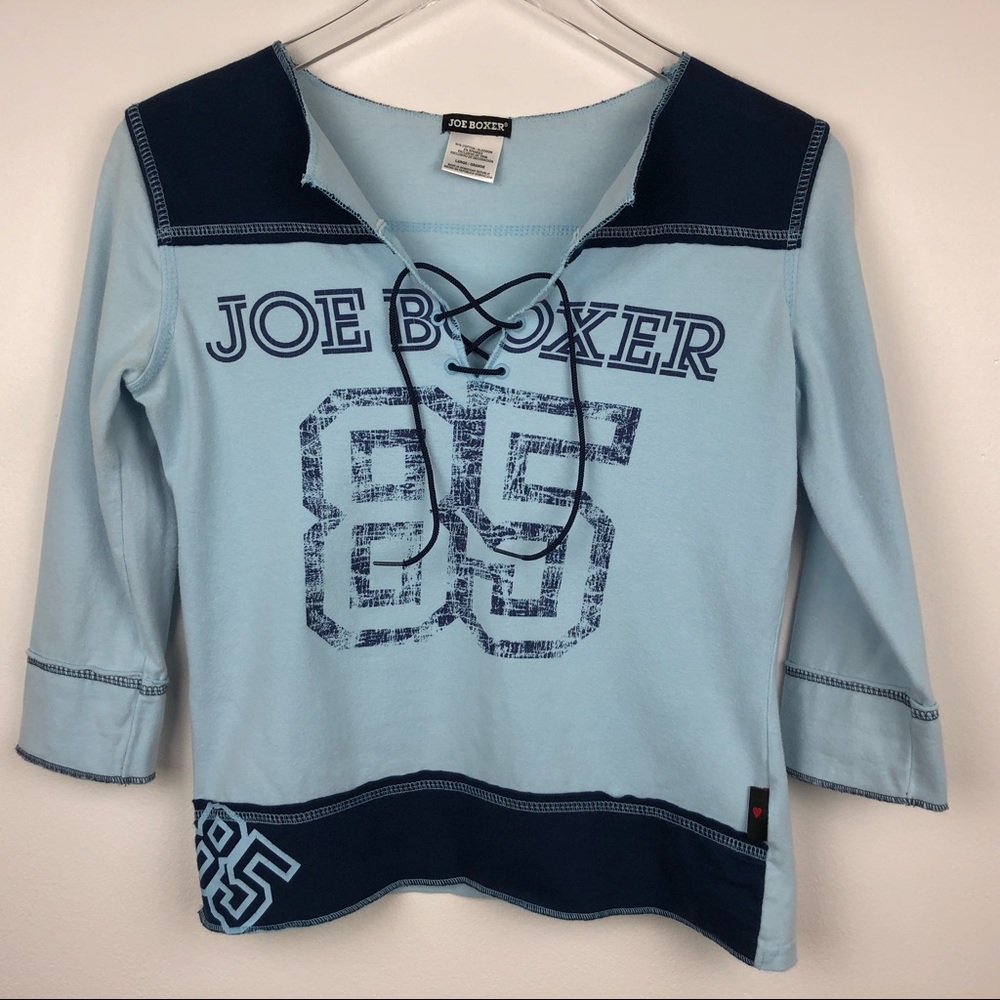 Joe Boxer women’s lace up V-neck top